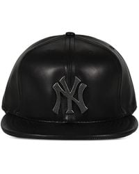 Earthling Collective - Logo-Plaque Leather Cap - Lyst