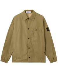 Stone Island - 1200018 Double-Coated Cotton Ripstop Overshirt - Lyst