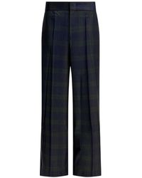 Sa Su Phi - Tartan-Check Wool Trousers - Lyst