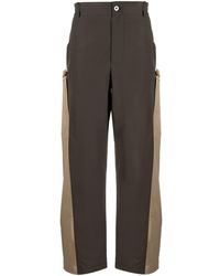 Feng Chen Wang - Two-tone Straight-leg Trousers - Lyst