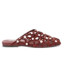 Ash - Bone Stud-Embellished Slides - Lyst