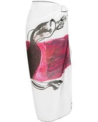 Amir Slama - Printed Beach Skirt - Lyst