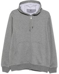 Brunello Cucinelli - Melange Effect Hoodie - Lyst