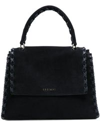 Orciani - Braided-Trim Suede Tote Bag - Lyst