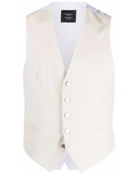 Tagliatore - Corduroy Single-Breasted Waistcoat - Lyst