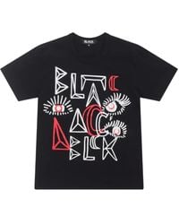 COMME DES GARÇON BLACK - T-Shirt mit grafischem Print - Lyst