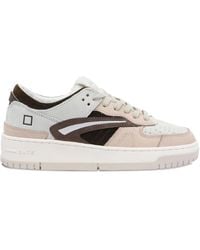 Date - Torneo Pop Suede-Leather Panel Sneakers - Lyst