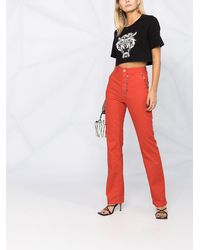 Just Cavalli Jeans mit hohem Bund - Orange