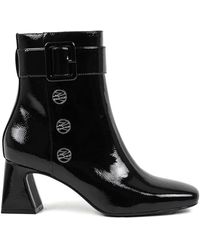 KARL LAGERFELD - 60Mm Beata Buckled Boots - Lyst