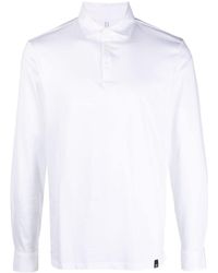 BOGGI - Long-sleeve Cotton Polo Shirt - Lyst