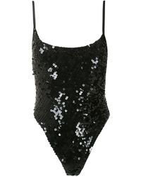 Amir Slama Sequinned One-piece - Black