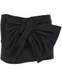 7 For All Mankind - Bow-Detail Mini Skirt - Lyst