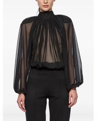 Atu Body Couture - Point D'Esprit Tulle Bodysuit - Lyst