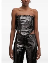 Haveone - Sequin-Embellished Strapless Top - Lyst