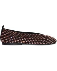 LA ROSE - Crystal-Embellished Ballet Flats - Lyst