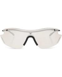 EA7 - Rimless Geometric-Frame Sunglasses - Lyst