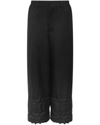Comme des Garçons - Ruffled Wide-Leg Trousers - Lyst