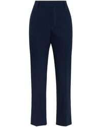 Brunello Cucinelli - Monili Chain-Embellished Straight Trousers - Lyst