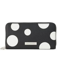 KARL LAGERFELD - Portefeuille Continental Ikon À Fini Grainé - Lyst