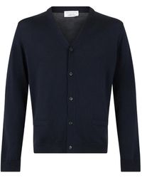 Roberto Collina - Fine-Knit V-Neck Cardigan - Lyst