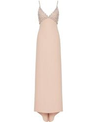 Valentino Garavani - Crystal-embellished Silk Gown - Lyst