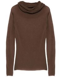 Alysi - Maglione Con Scollo Drappeggiato - Lyst