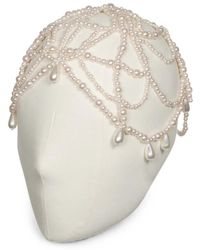 Jennifer Behr - Jacinda Faux-Pearl Headpiece - Lyst