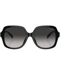 COACH - Logo-plaque Oversize-frame Sunglasses - Lyst
