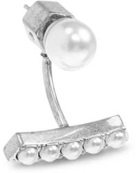 AllSaints - Nellie Pavé Earrings - Lyst