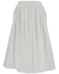 Simone Rocha - Gathered Midi Skirt - Lyst