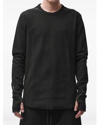 Thom Krom - Contrast-Stitch Long-Sleeve T-Shirt - Lyst