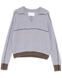 CUDDLEUP - Top De Canalé Con Ribete En Contraste - Lyst