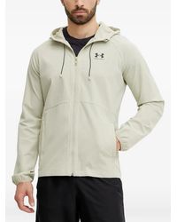 Under Armour - Logo-Print Zip-Up Jacket - Lyst