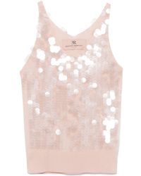 Ermanno Scervino - Wool Top With Sequins - Lyst