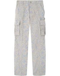Versace - Barocco Jacquard Cargo Trousers - Lyst