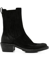 Moma - Suede Ankle Boots - Lyst
