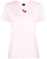Pinko - Logo-print Cotton T-shirt - Lyst