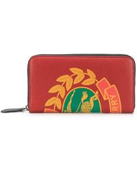 Burberry Portemonnaie mit Wappen-Print - Rot