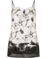 Aviu - Abstract-print Sequinned Tank Top - Lyst