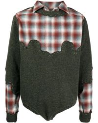 Maison Margiela - X Pendleton Yoke-Detail Jumper - Lyst