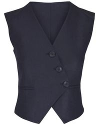 Twp - Tyler Asymmetric-Fastening Vest - Lyst