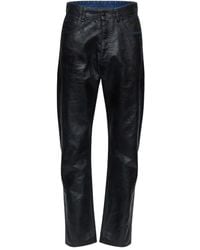 MM6 by Maison Margiela - Waxed-Effect Jeans - Lyst