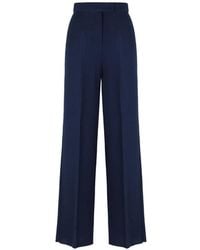 Max Mara - Concealed-Fastening Trousers - Lyst