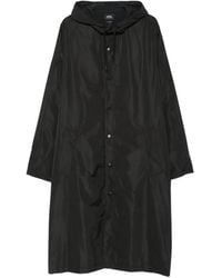 A.P.C. - Chaqueta Oversize Con Capucha Y Logo - Lyst