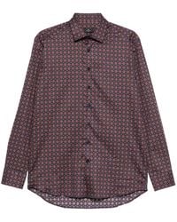Etro - Geometric-Print Long-Sleeve Shirt - Lyst