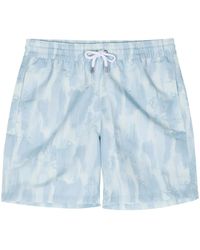 Frescobol Carioca - Seascape Abstract-Print Swim Shorts - Lyst