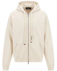 DSquared² - Zip-Up Drawstring Hoodie - Lyst