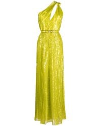 Elie Saab - Embroidered Tulle One-Shoulder Gown - Lyst
