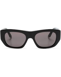 Alexander McQueen - Geometrische Sonnenbrille mit Logo-Print - Lyst