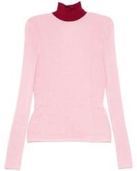 Self-Portrait - Gerippter Rollkragenpullover - Lyst